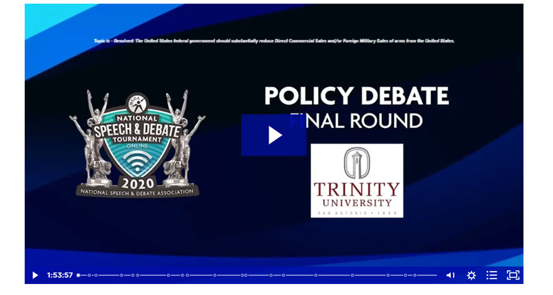 Policy Debate Final Round