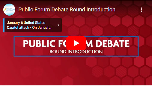 Public Forum Debate Round Intro