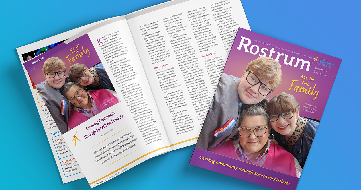 SeptOct2025_social Rostrum is the official magazine of the National Speech & Debate Association