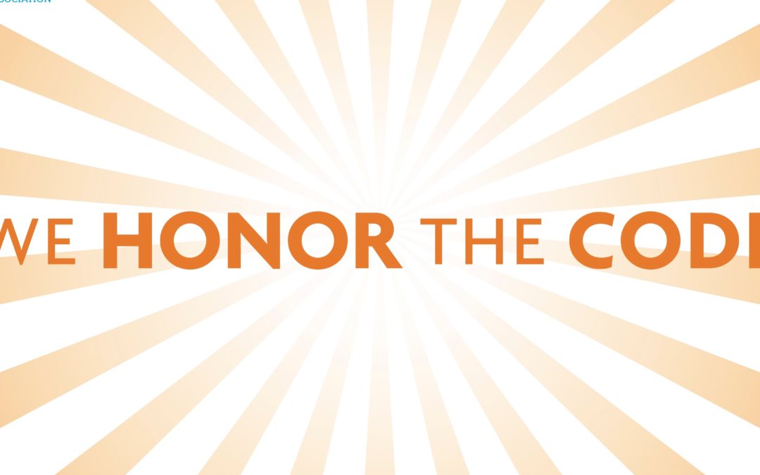 We Honor the Code Banner