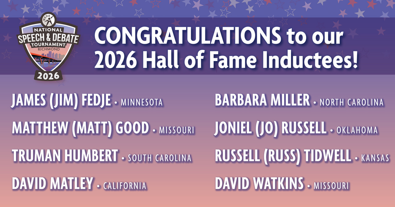 Congratulations to our 2026 Hall of Fame Inductees!