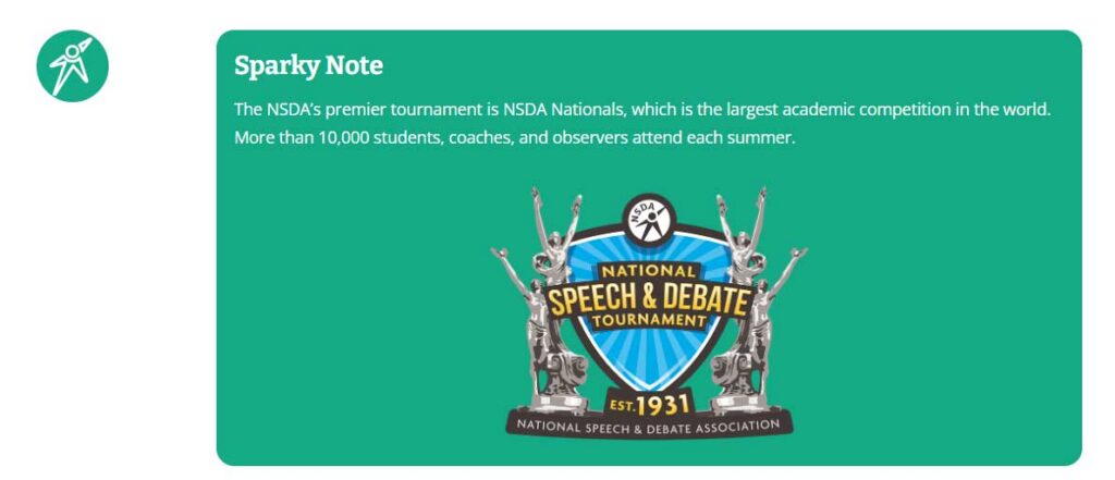 Sparky Note about the National Tournament.