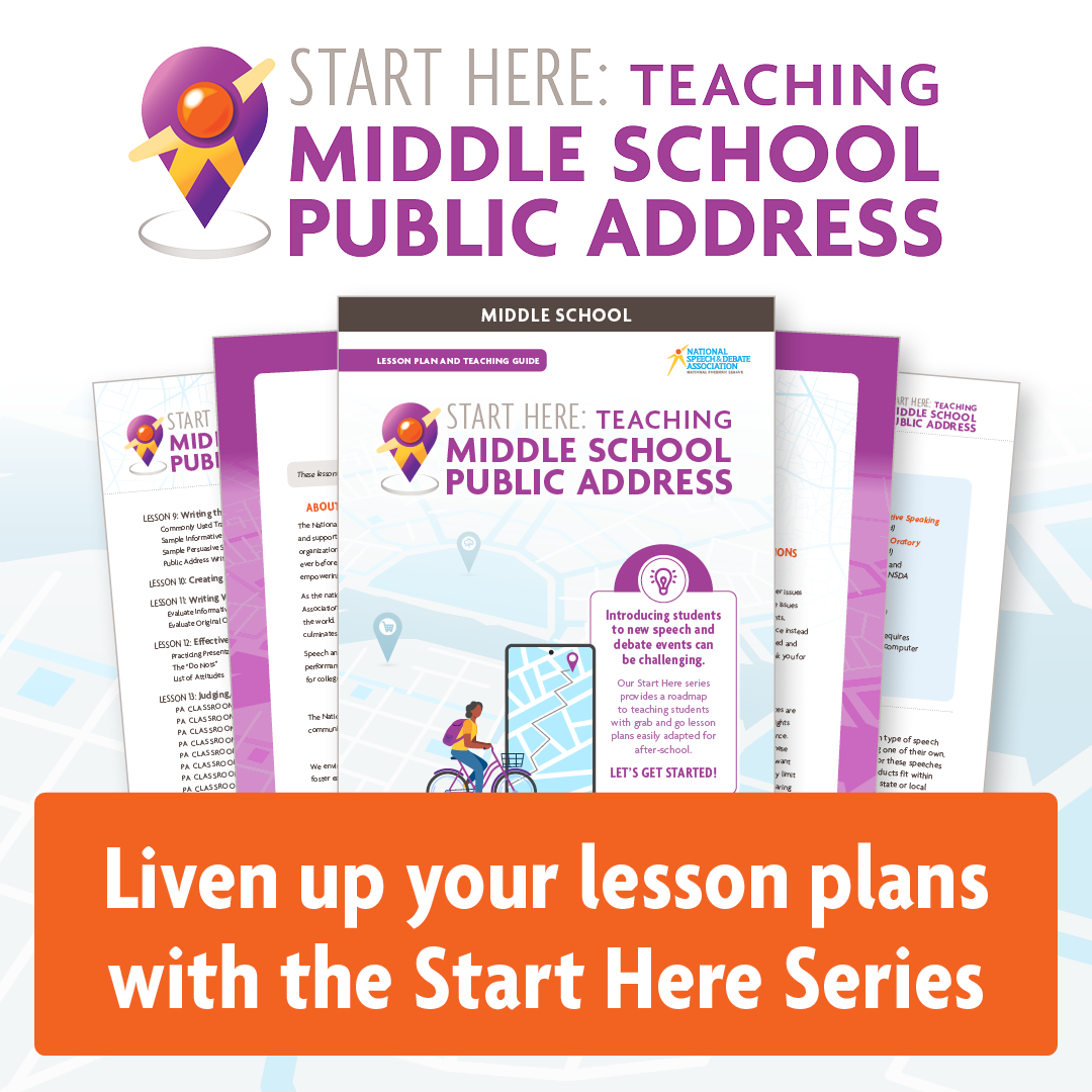 Start Here: Teaching Middle School Public Address