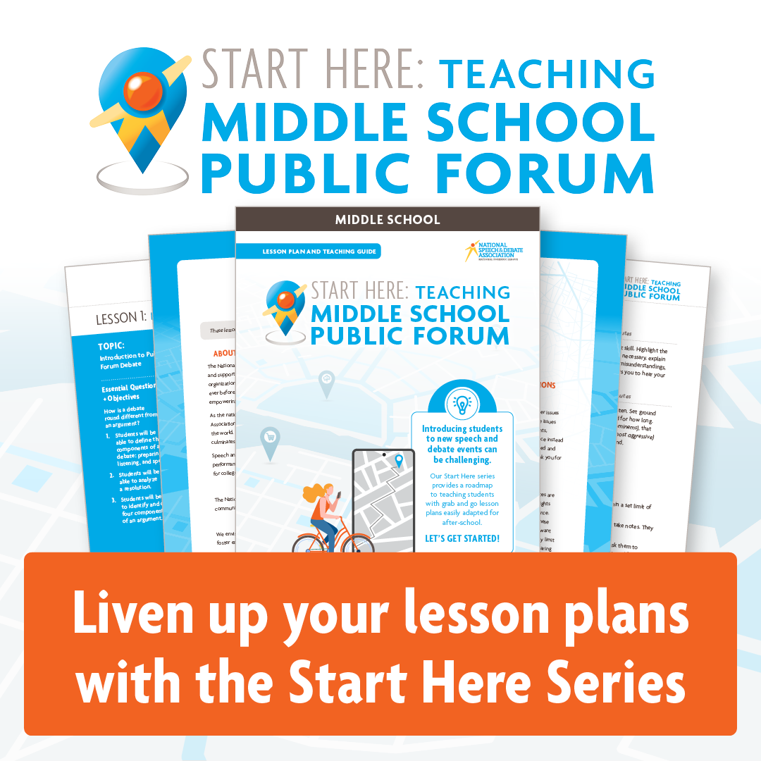 Start Here: Teaching Middle School Public Forum