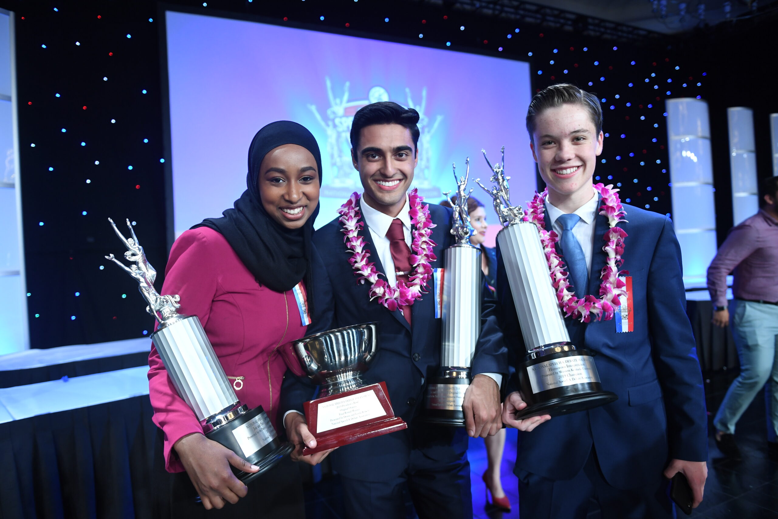 Students with Awards at a Tournament Students with Awards at a Tournament