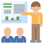 </p>
<div>Icons made by <a href="https://www.flaticon.com/authors/surang" title="surang">surang</a> from <a href="https://www.flaticon.com/" title="Flaticon">www.flaticon.com</a></div>
<p> Icon of person pointing at a screen showing two students