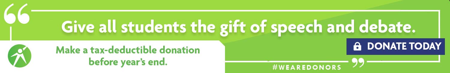 National Speech & Debate Association Connect. Support. Inspire.